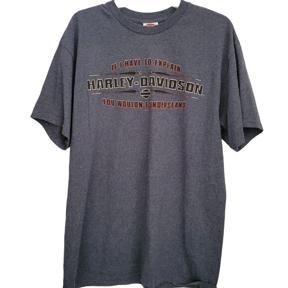 Harley Davidson Renegade Tee Shirt Alexandria LA X-Large Unique - Picture 1 of 10